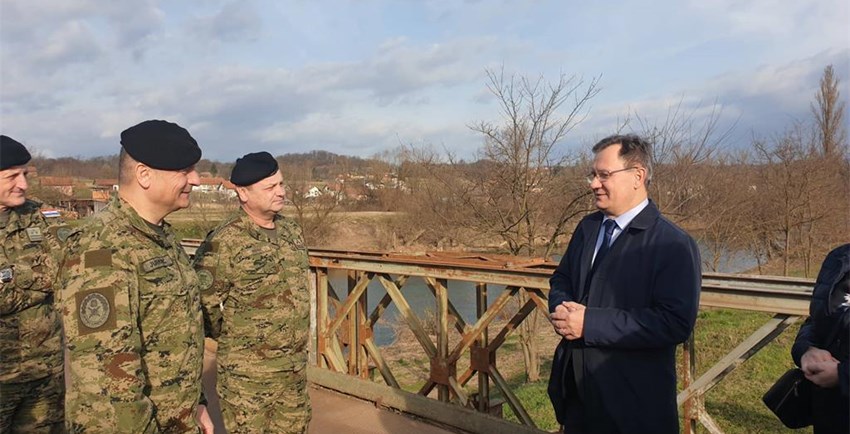 Grad Karlovac uz pomoć Hrvatske vojske sanira most Velika Jelsa - Hrnetić