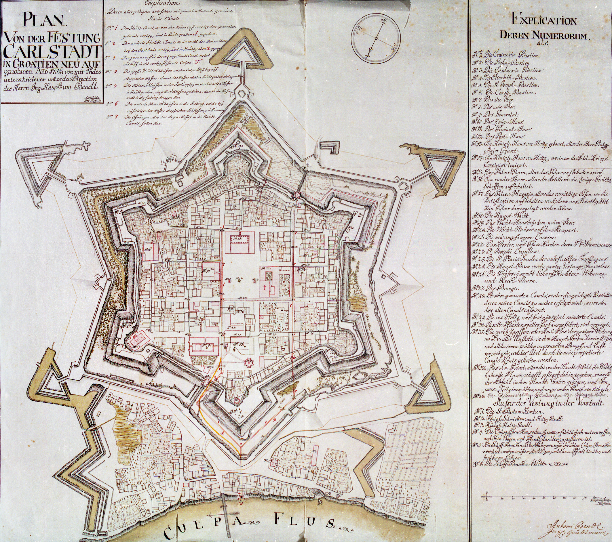 karlovac karta grada Grad Karlovac   Plan tvrđave i grada koji pokazuje stanje 1752. godine karlovac karta grada